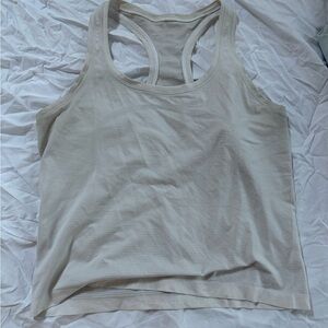 Lululemon white swiftly tech race length tank